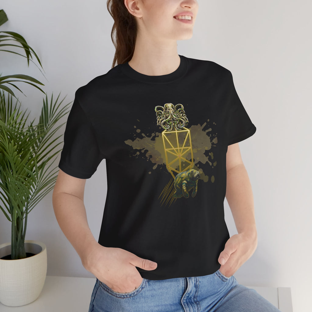 Sacred Geometry Graphic Tee Unisex Bella+Canvas 3001 Shirt Dark Aesthetic T-Shirt: Tree of Life