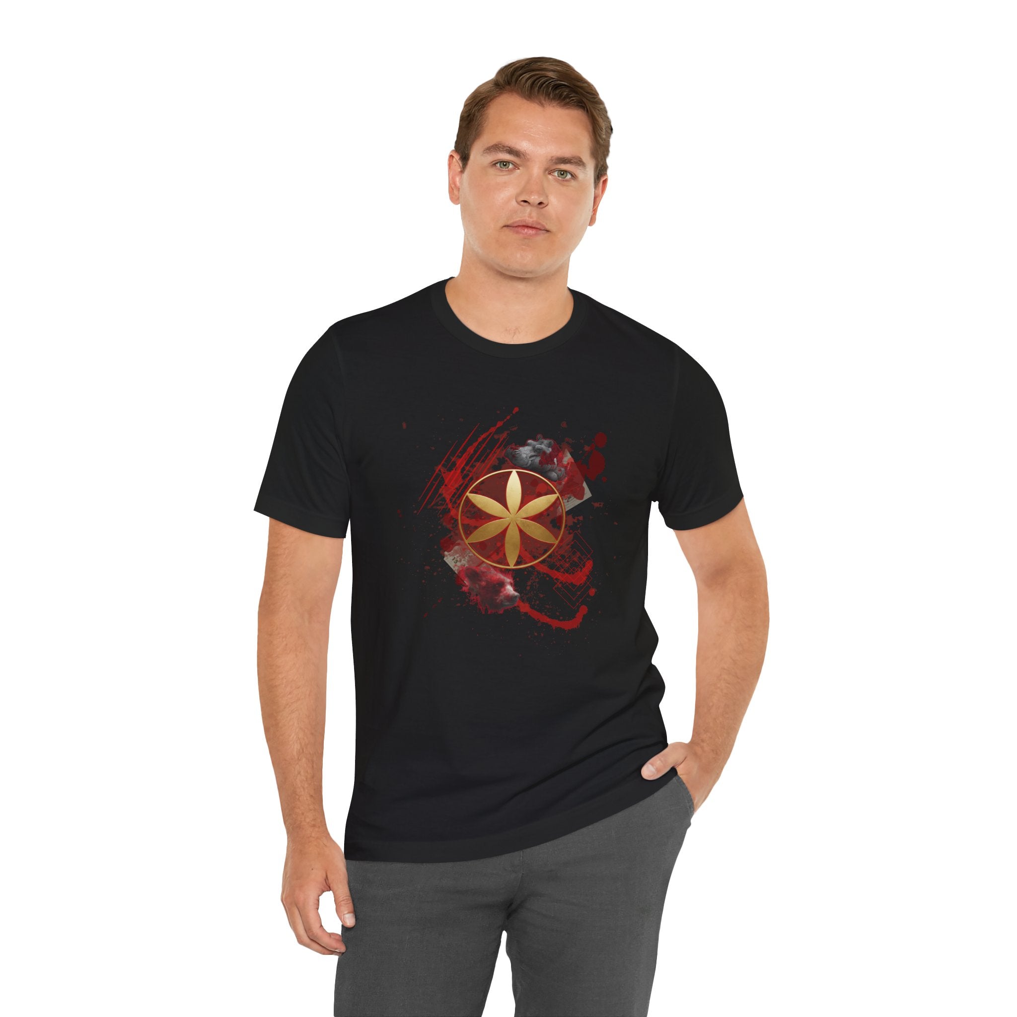 Sacred Geometry Graphic Tee Unisex Bella+Canvas 3001 Shirt Alchemy Art T-Shirt: Germ of Life