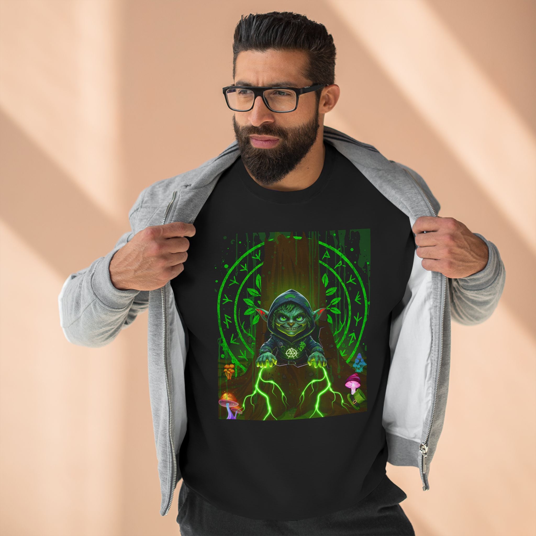 St Pattys Day Forest Goblin Unisex Sweatshirt, March drop