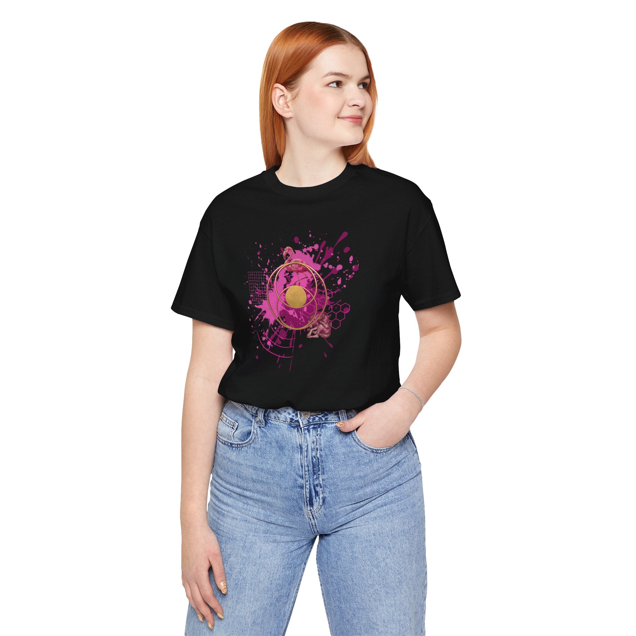 Sacred Geometry Graphic Tee Unisex Bella+Canvas 3001 Shirt Alchemy Art T-Shirt: Vesica Piscis