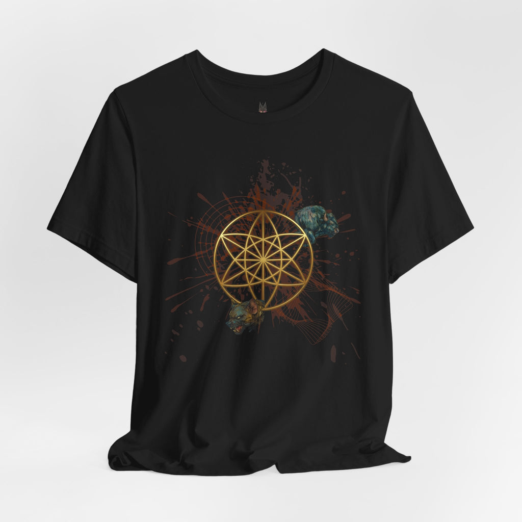 Sacred Geometry Graphic Tee Unisex Bella+Canvas 3001 Shirt Occult Art T-Shirt: Vector Equilibrium