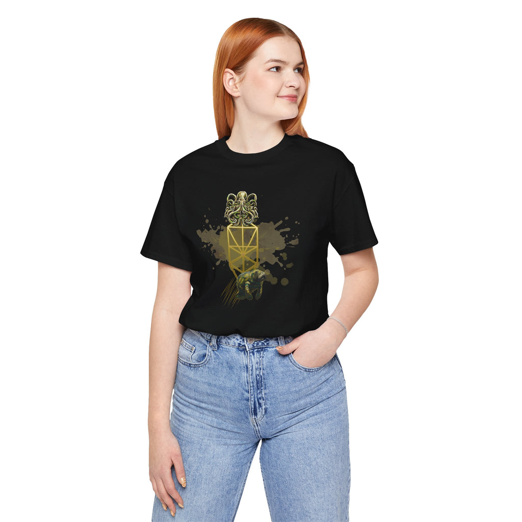 Sacred Geometry Graphic Tee Unisex Bella+Canvas 3001 Shirt Dark Aesthetic T-Shirt: Tree of Life