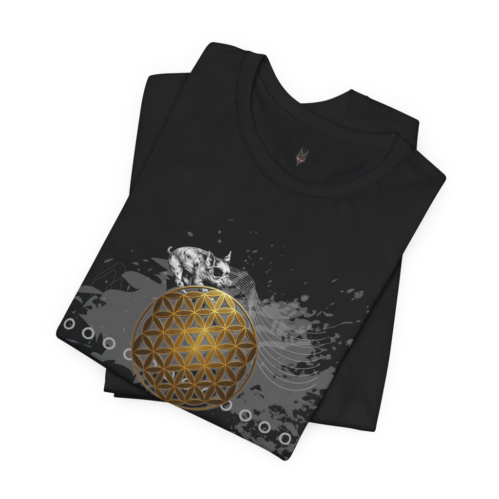 Sacred Geometry Graphic Tee Unisex Bella+Canvas 3001 Shirt Occult Art T-Shirt: Flower of Life