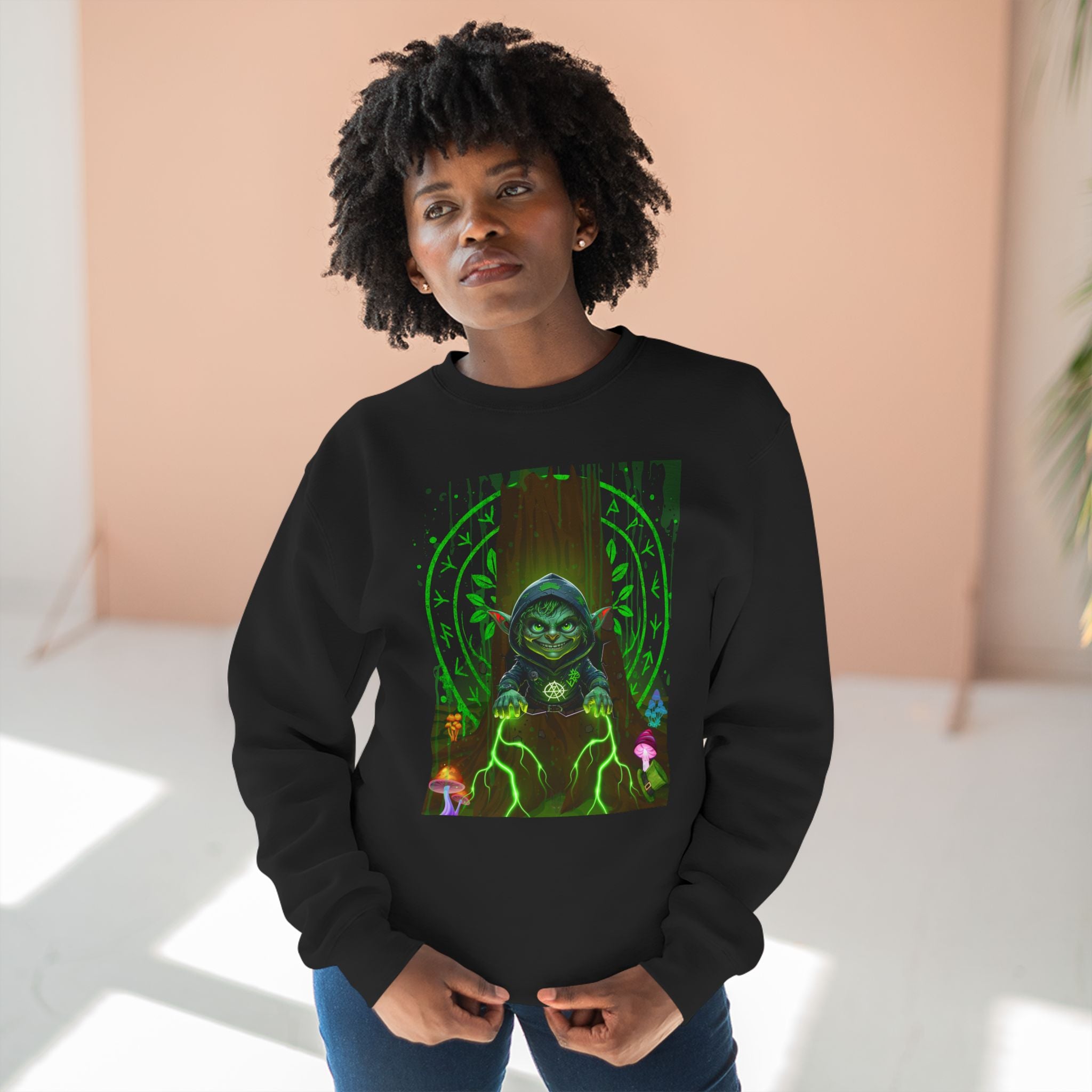 St Pattys Day Forest Goblin Unisex Sweatshirt, March drop