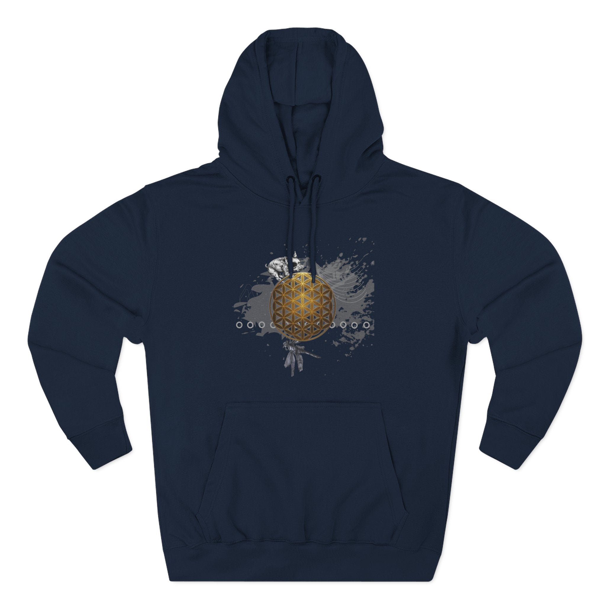 Sacred Geometry Graphic Hoodie Occult Art Ancient Forms: Flower of Life