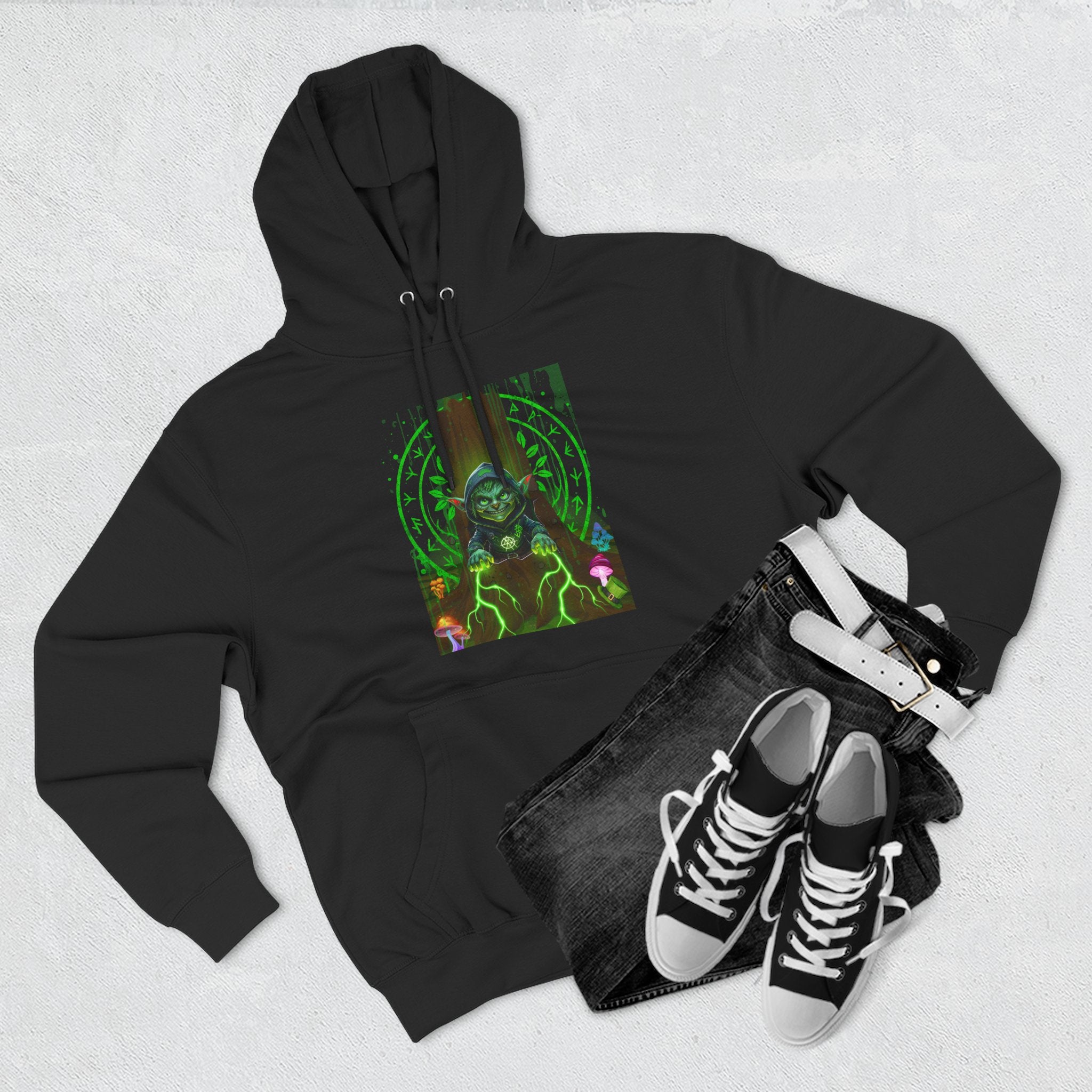 St Pattys Day Forest Goblin Unisex Hoodie, March drop