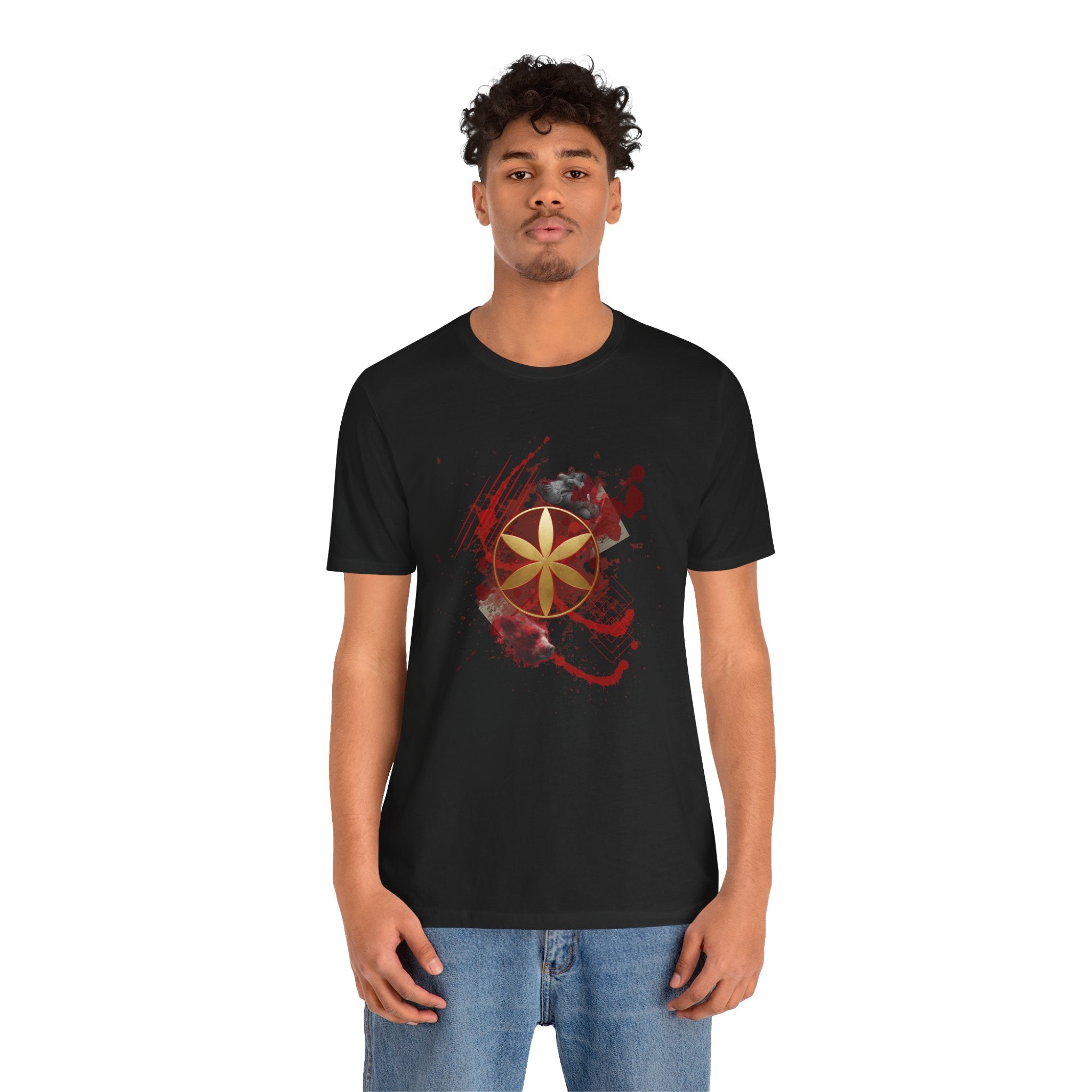 Sacred Geometry Graphic Tee Unisex Bella+Canvas 3001 Shirt Alchemy Art T-Shirt: Germ of Life