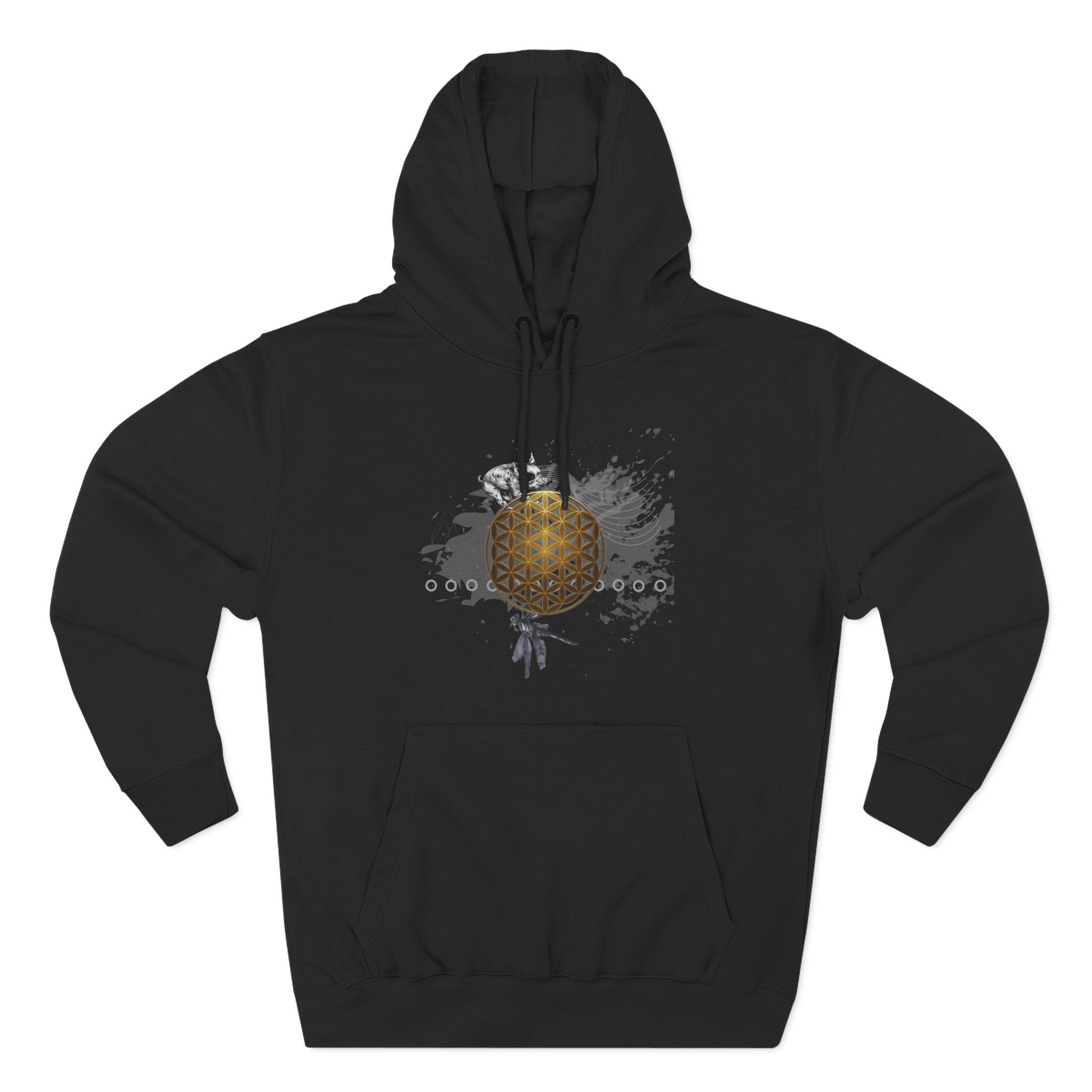 Sacred Geometry Graphic Hoodie Occult Art Ancient Forms: Flower of Life