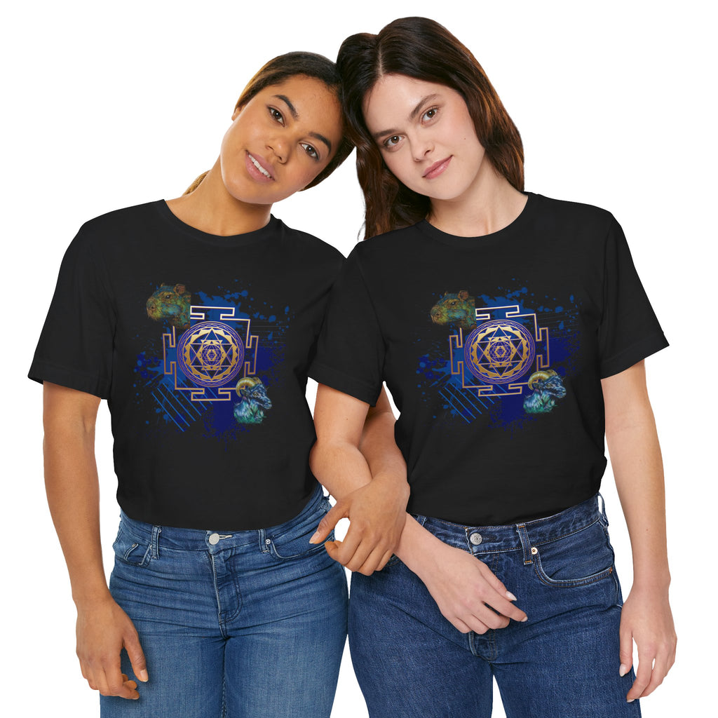 Sacred Geometry Graphic Tee Unisex Bella+Canvas 3001 Shirt Celestial Art T-Shirt: Sri Yantra