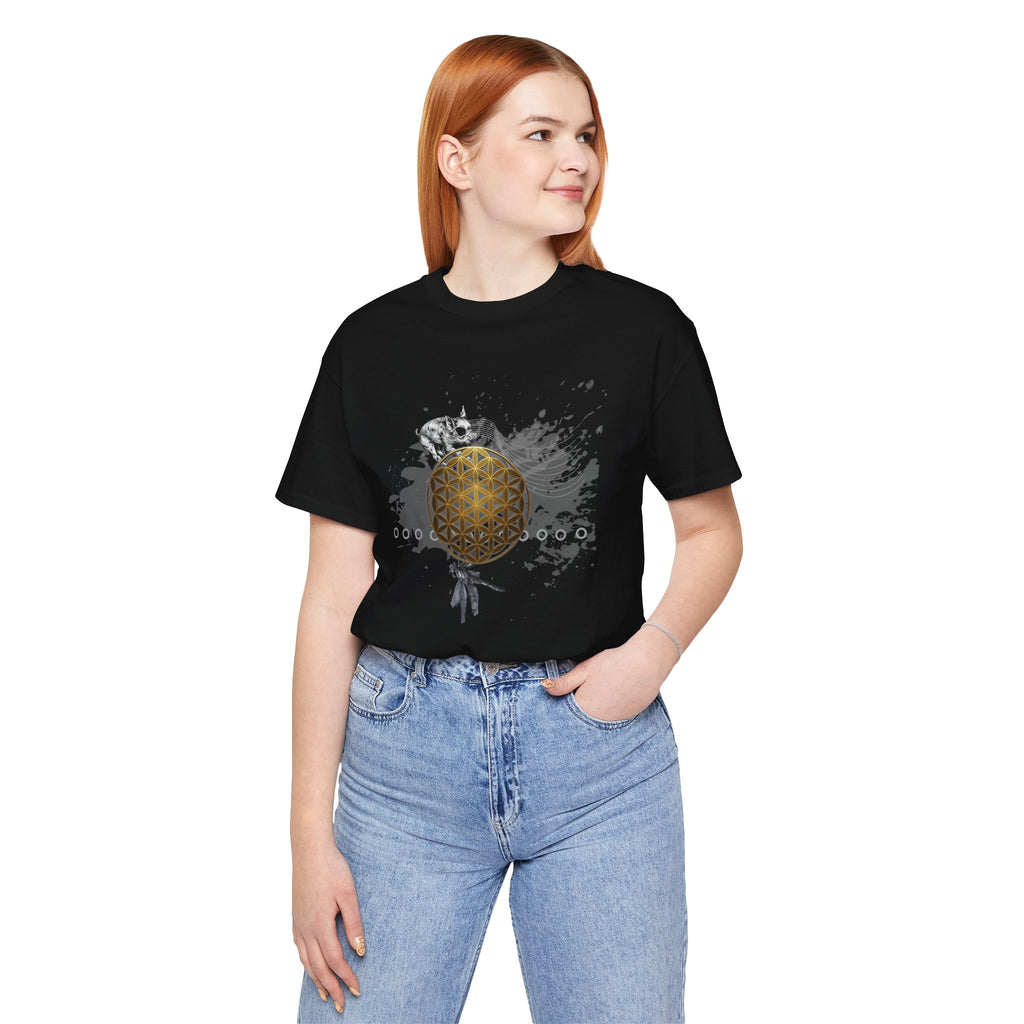 Sacred Geometry Graphic Tee Unisex Bella+Canvas 3001 Shirt Occult Art T-Shirt: Flower of Life