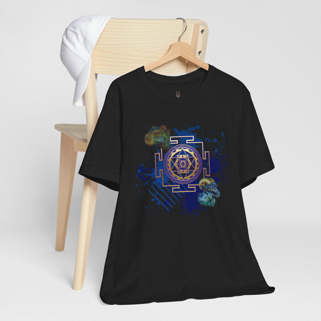Sacred Geometry Graphic Tee Unisex Bella+Canvas 3001 Shirt Celestial Art T-Shirt: Sri Yantra