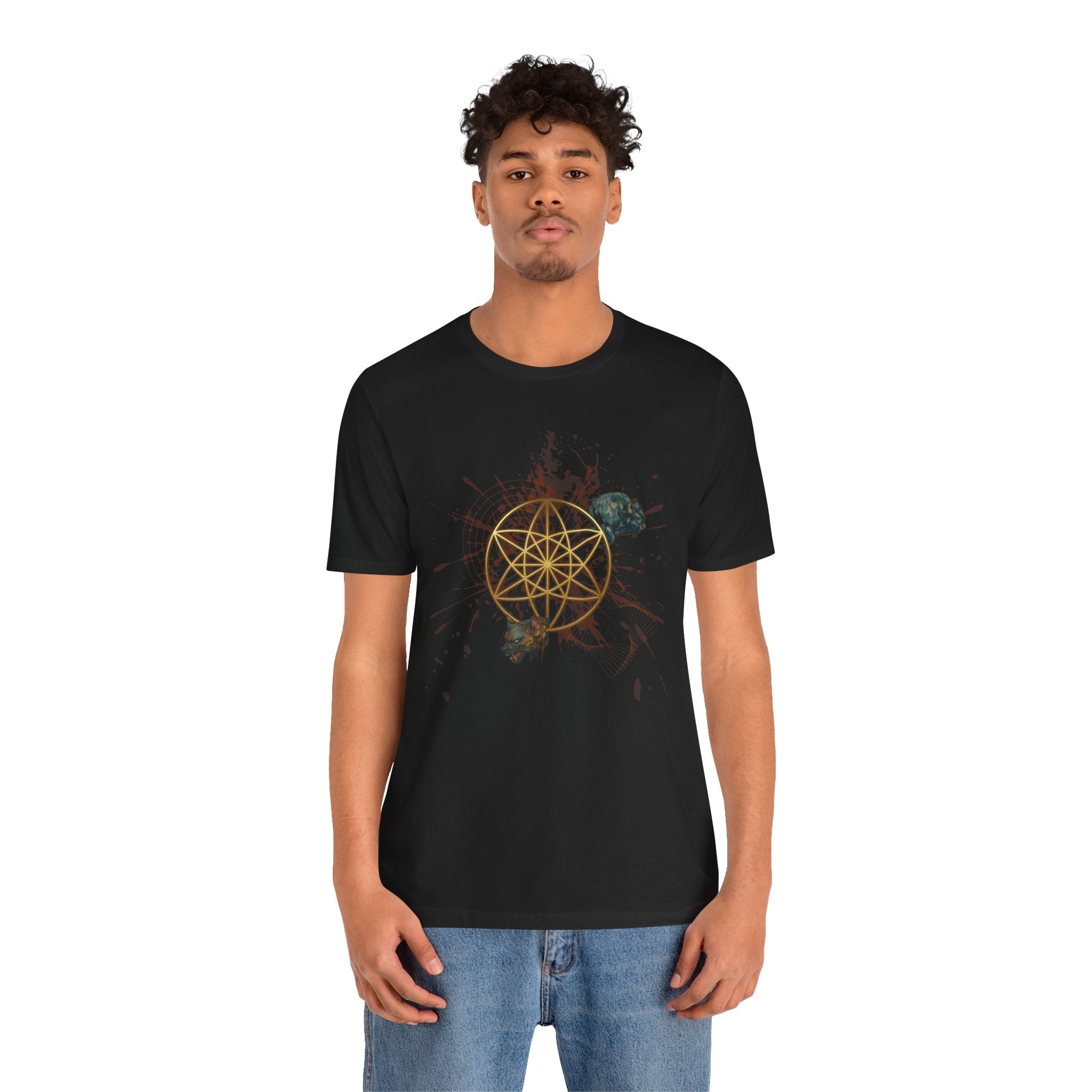 Sacred Geometry Graphic Tee Unisex Bella+Canvas 3001 Shirt Occult Art T-Shirt: Vector Equilibrium