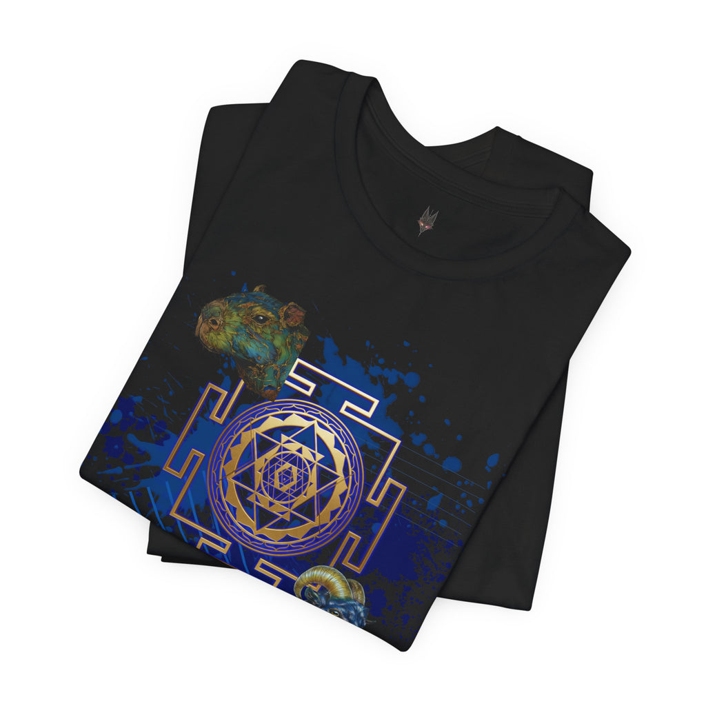 Sacred Geometry Graphic Tee Unisex Bella+Canvas 3001 Shirt Celestial Art T-Shirt: Sri Yantra