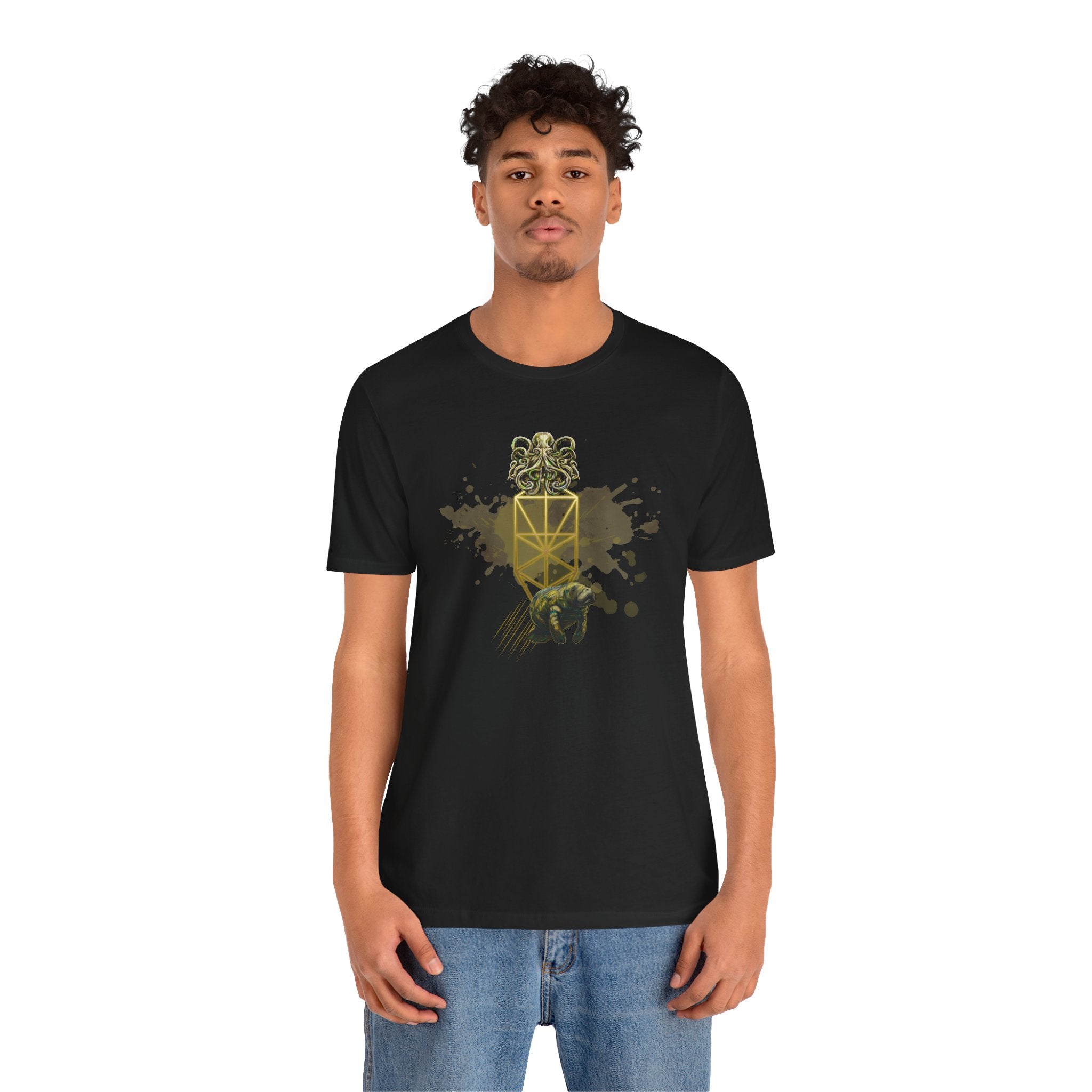 Sacred Geometry Graphic Tee Unisex Bella+Canvas 3001 Shirt Dark Aesthetic T-Shirt: Tree of Life