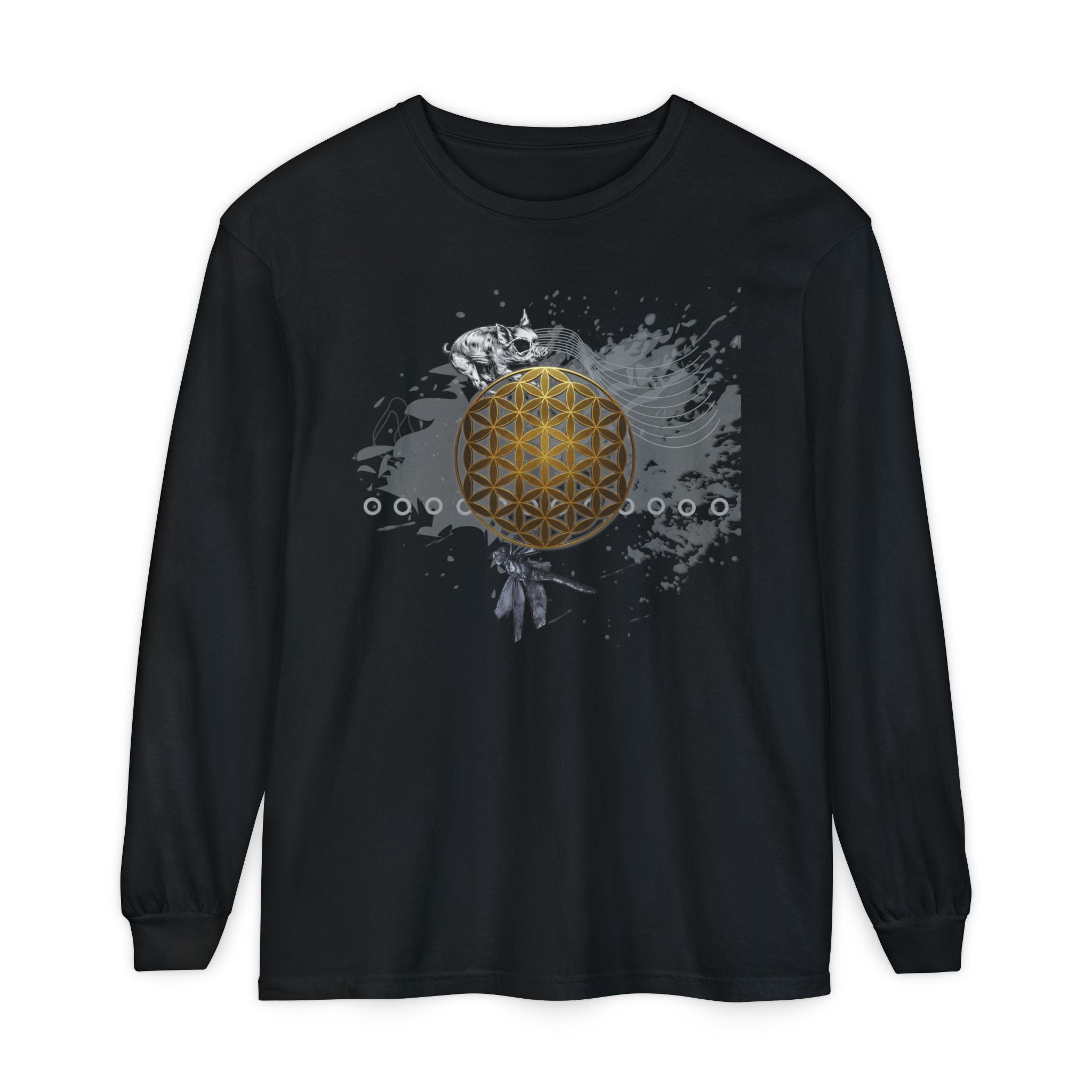 Sacred Geometry Long Sleeve — Ancient Forms Collection: Flower of Life