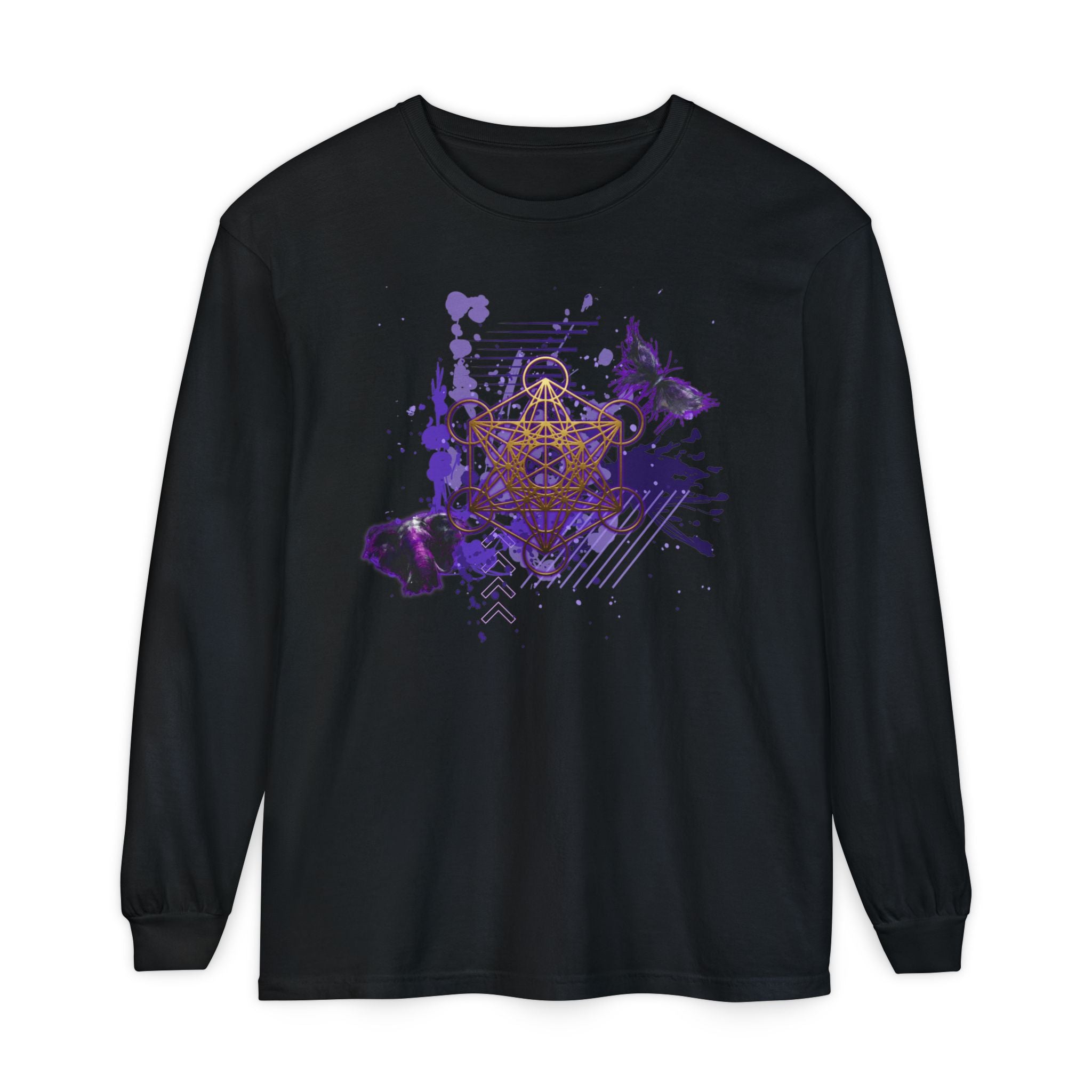 Sacred Geometry Long Sleeve — Ancient Forms Collection: Metatron's Cube