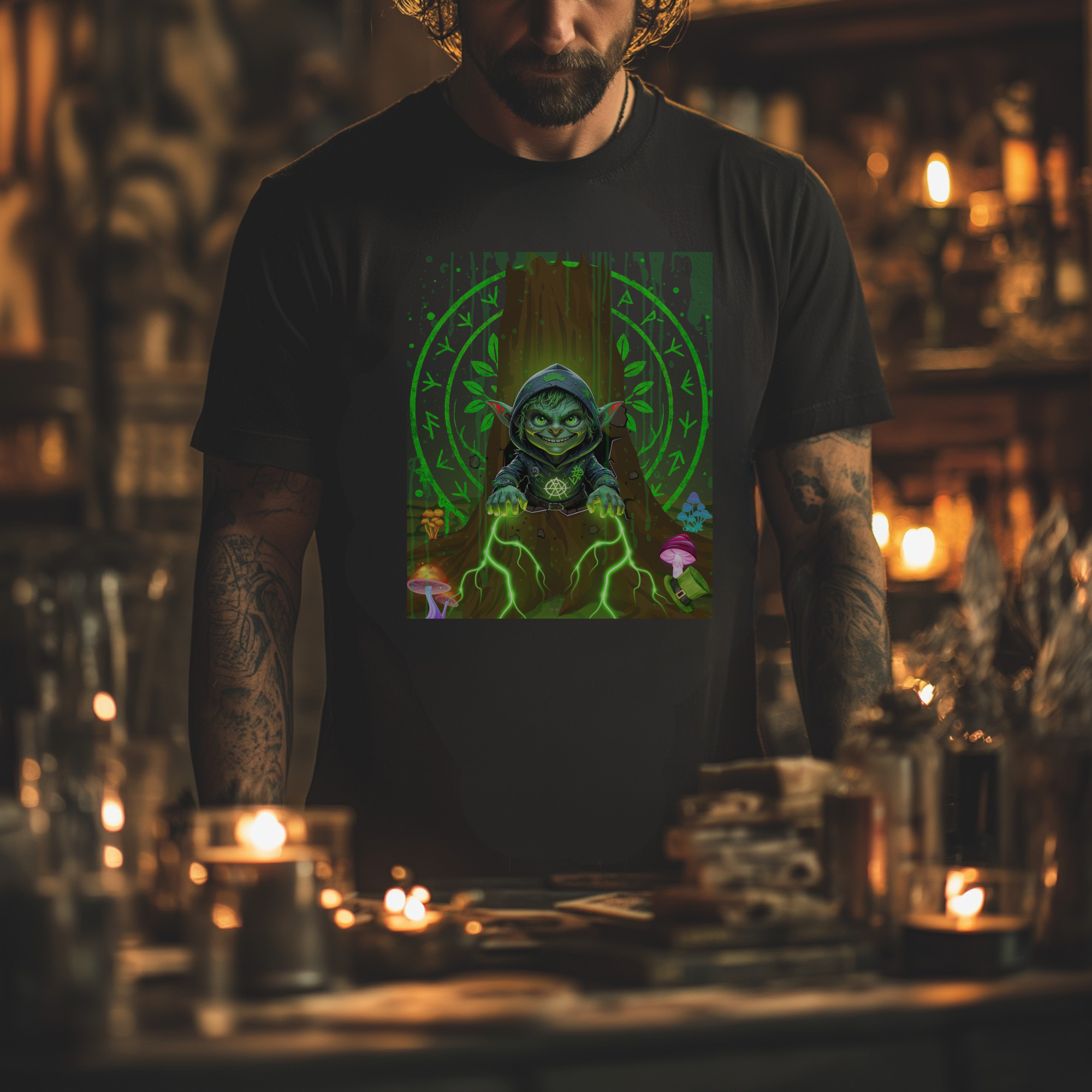 St Pattys Day Forest Goblin Unisex T Shirt, March drop