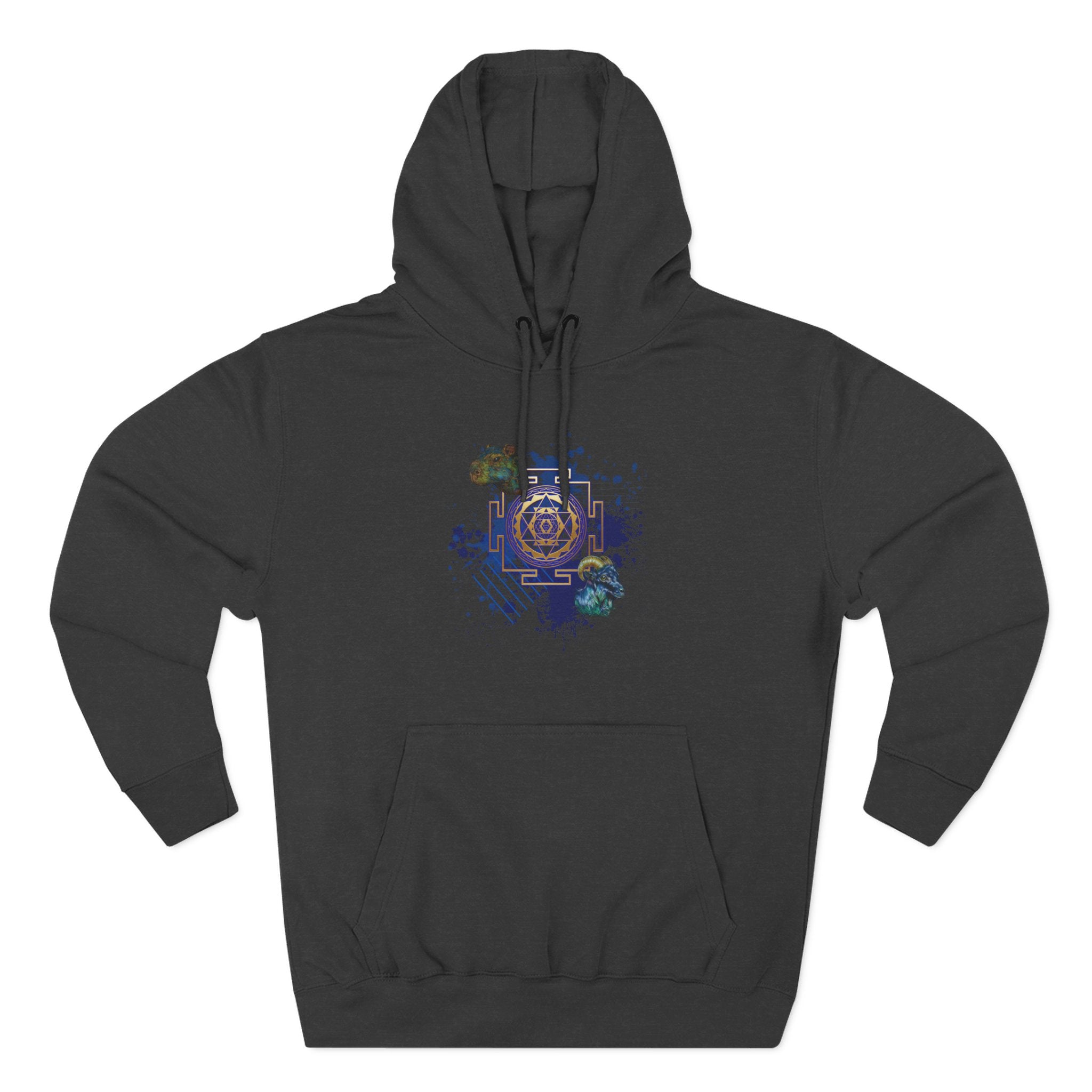 Sacred Geometry Graphic Hoodie Occult Art Ancient Forms: Sri Yantra