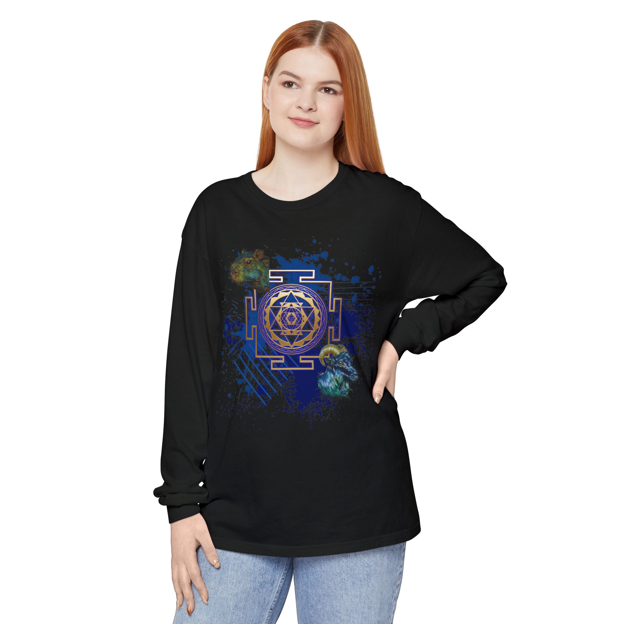 Sacred Geometry Long Sleeve — Ancient Forms Collection: Sri Yantra