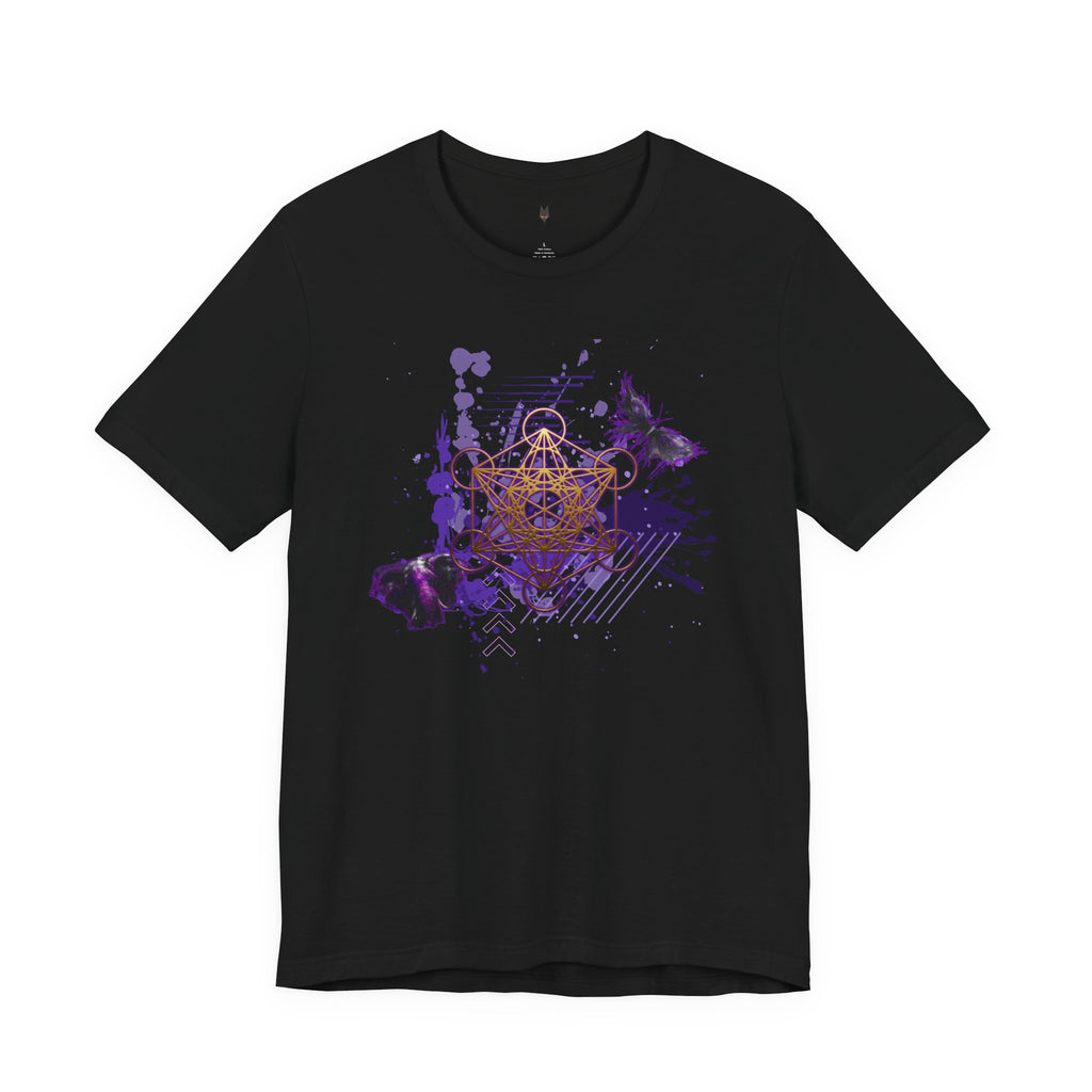 Sacred Geometry Graphic Tee Unisex Bella+Canvas 3001 Shirt Celestial Art T-Shirt: Metatron's Cube