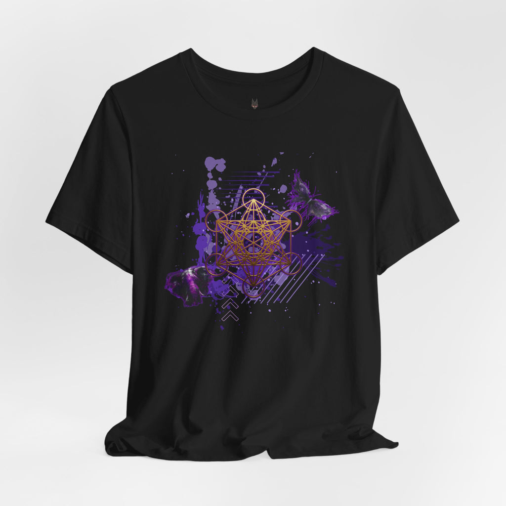 Sacred Geometry Graphic Tee Unisex Bella+Canvas 3001 Shirt Celestial Art T-Shirt: Metatron's Cube