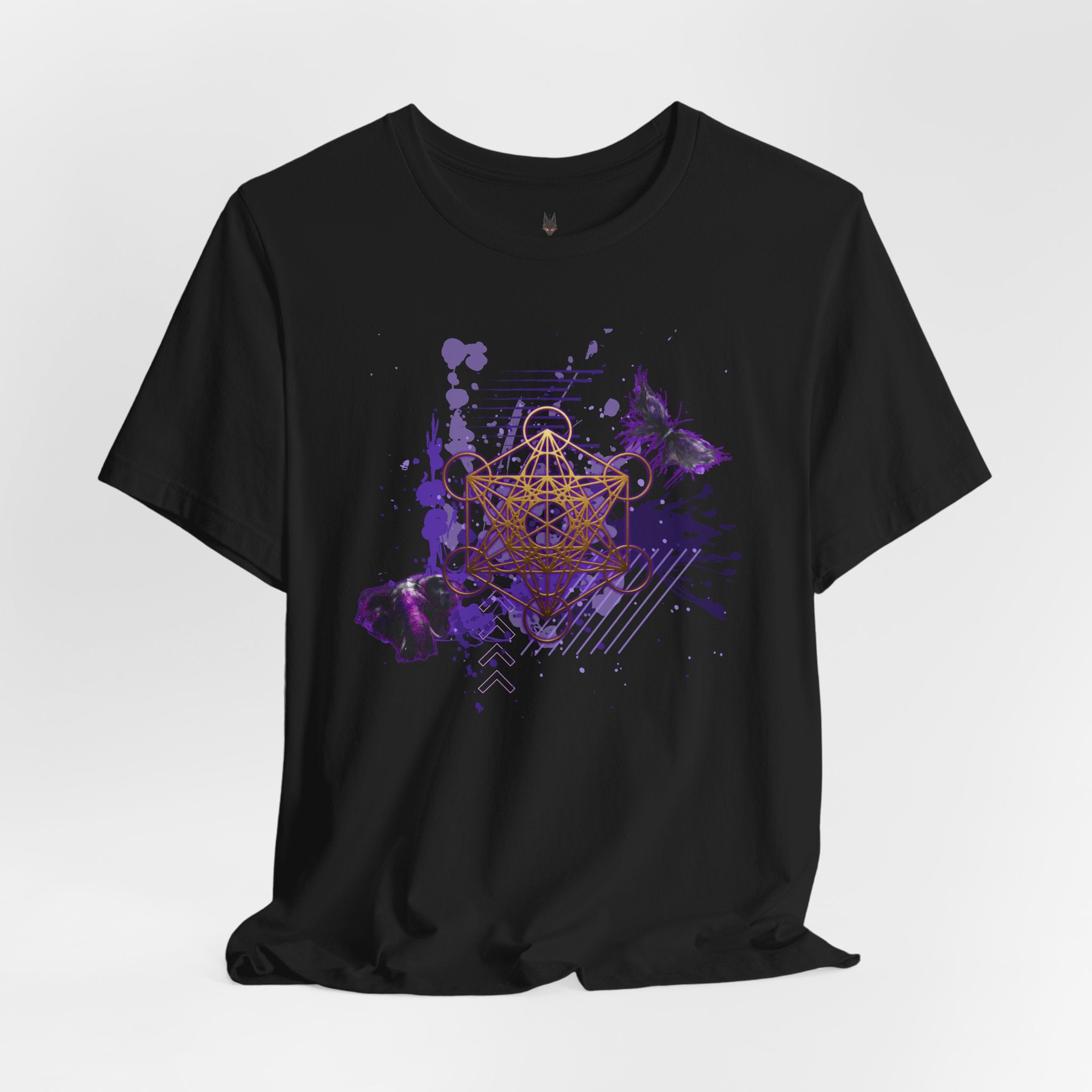 Sacred Geometry Graphic Tee Unisex Bella+Canvas 3001 Shirt Celestial Art T-Shirt: Metatron's Cube