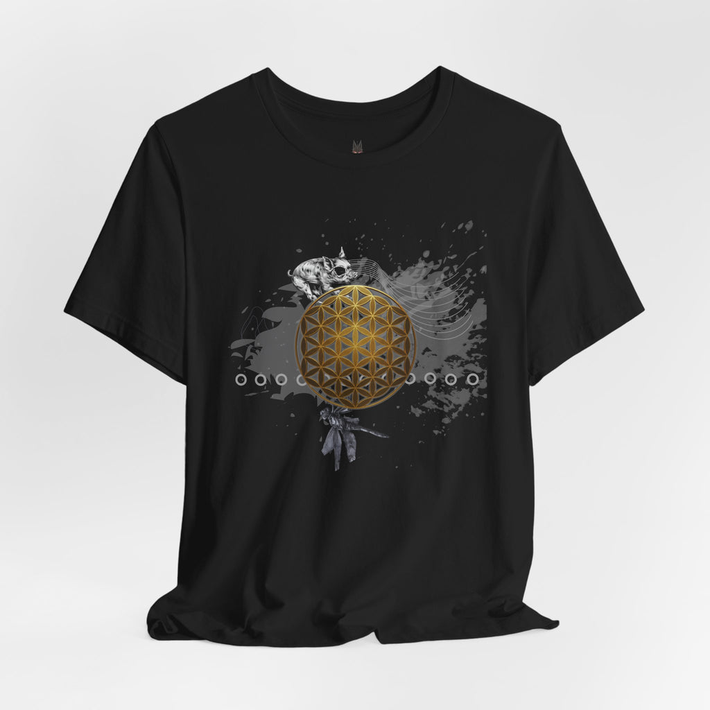 Sacred Geometry Graphic Tee Unisex Bella+Canvas 3001 Shirt Occult Art T-Shirt: Flower of Life