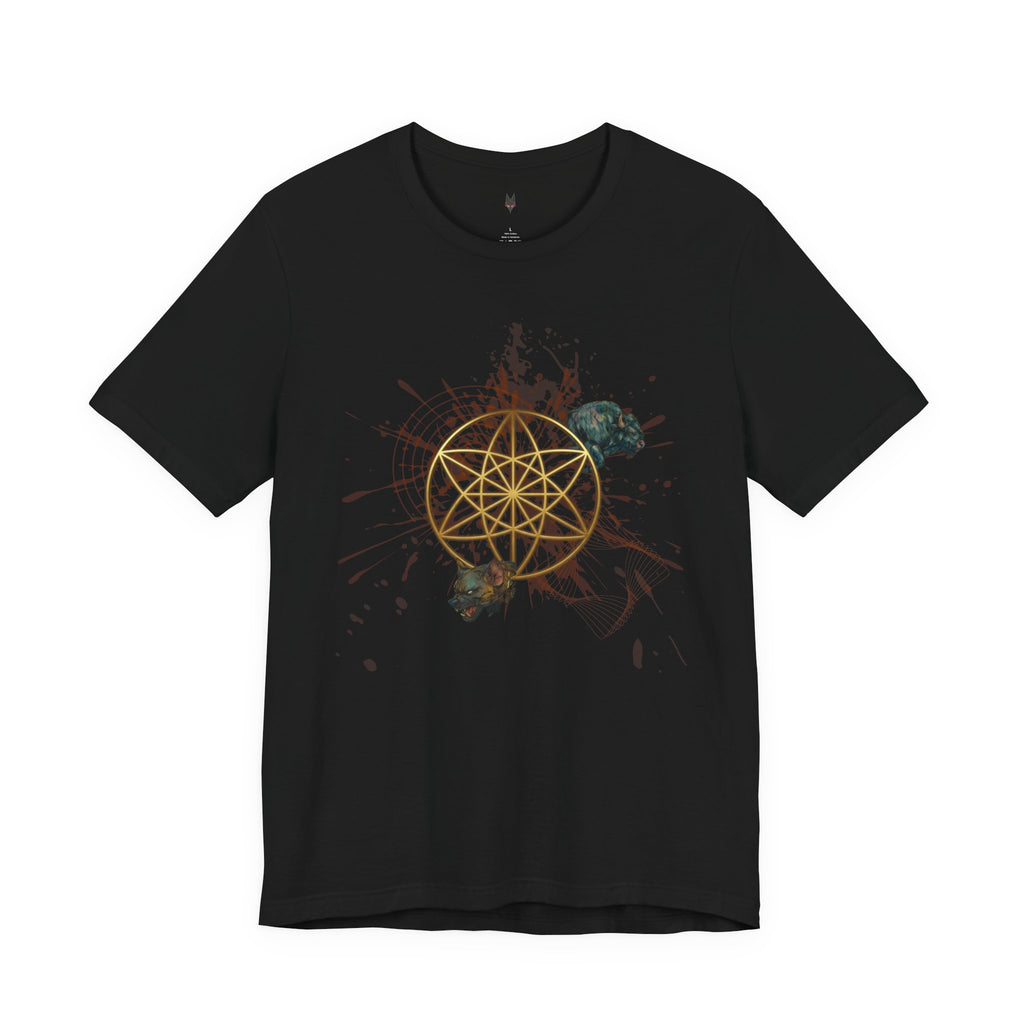 Sacred Geometry Graphic Tee Unisex Bella+Canvas 3001 Shirt Occult Art T-Shirt: Vector Equilibrium