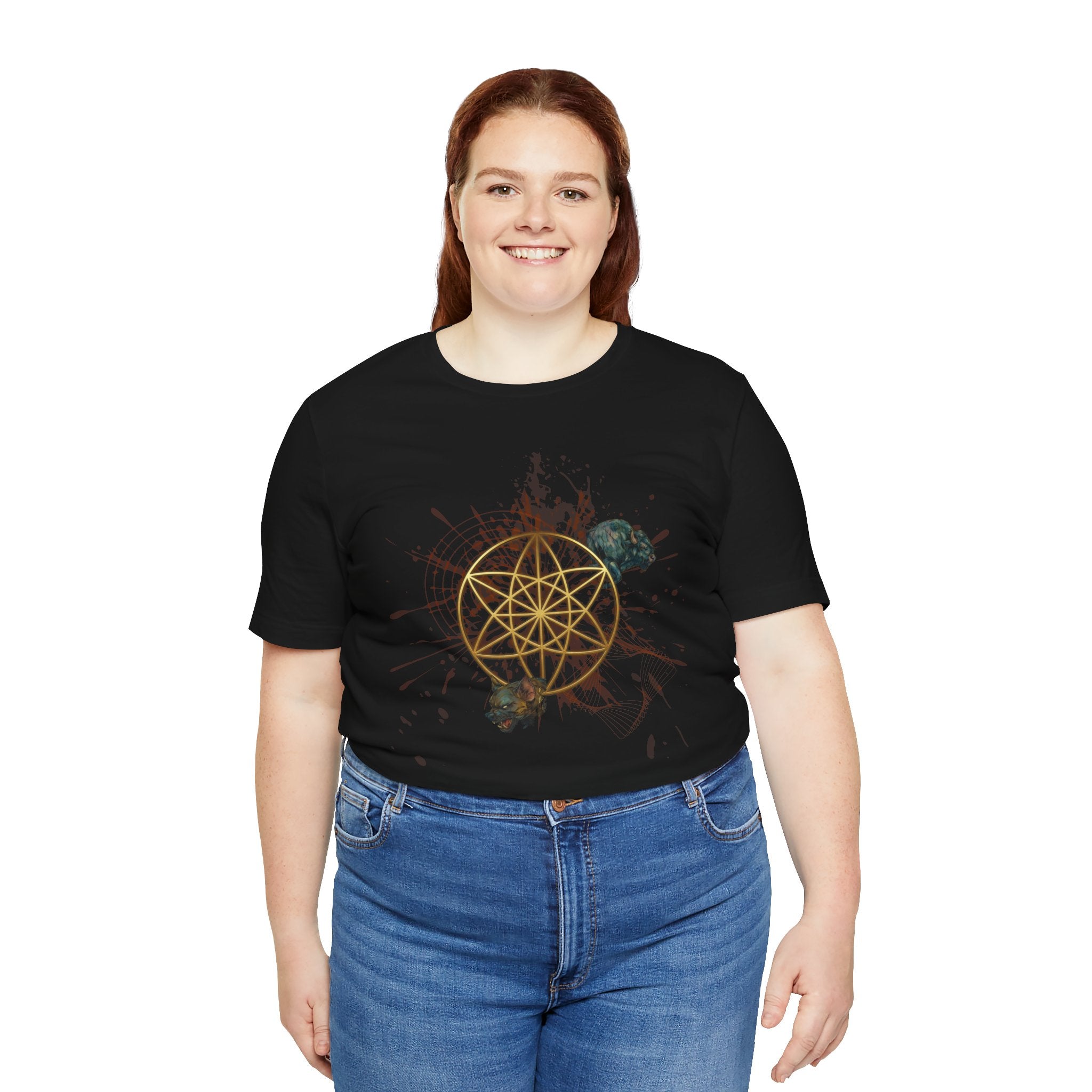 Sacred Geometry Graphic Tee Unisex Bella+Canvas 3001 Shirt Occult Art T-Shirt: Vector Equilibrium