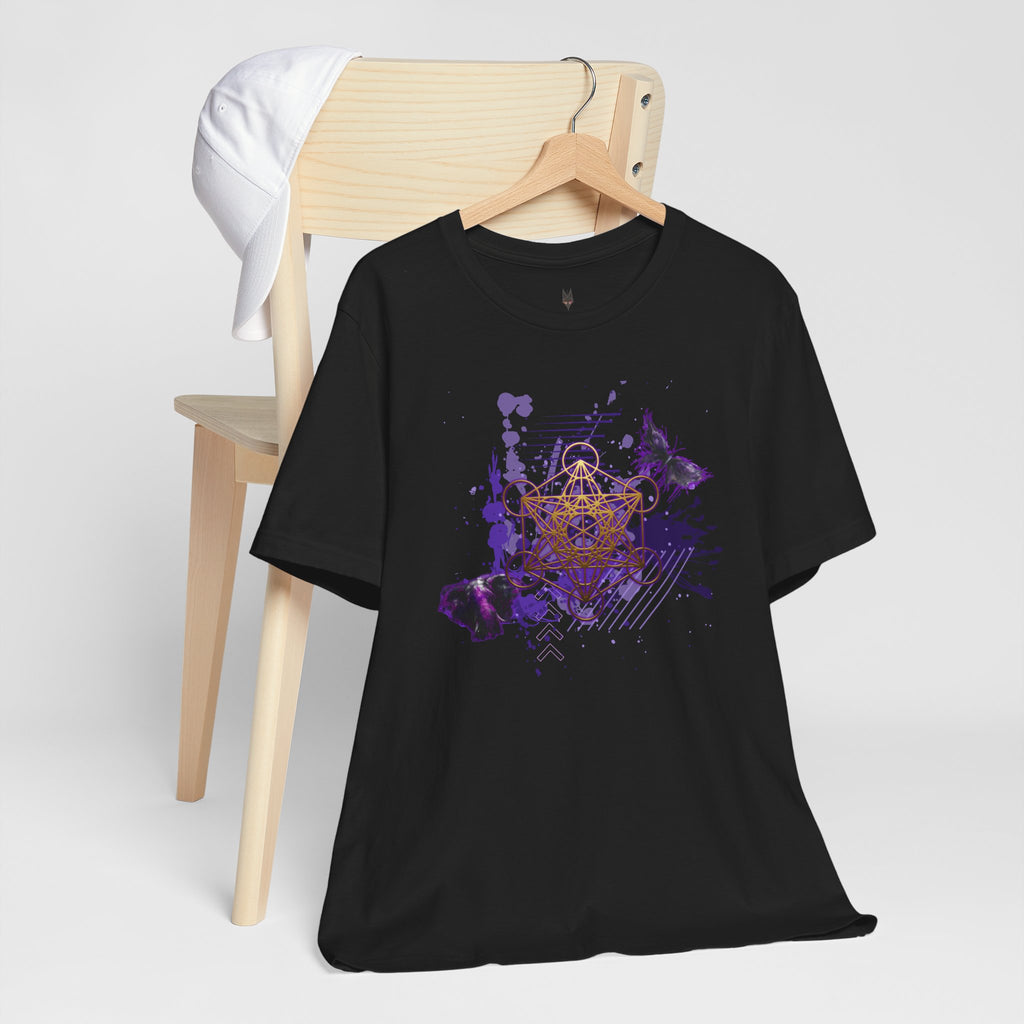 Sacred Geometry Graphic Tee Unisex Bella+Canvas 3001 Shirt Celestial Art T-Shirt: Metatron's Cube