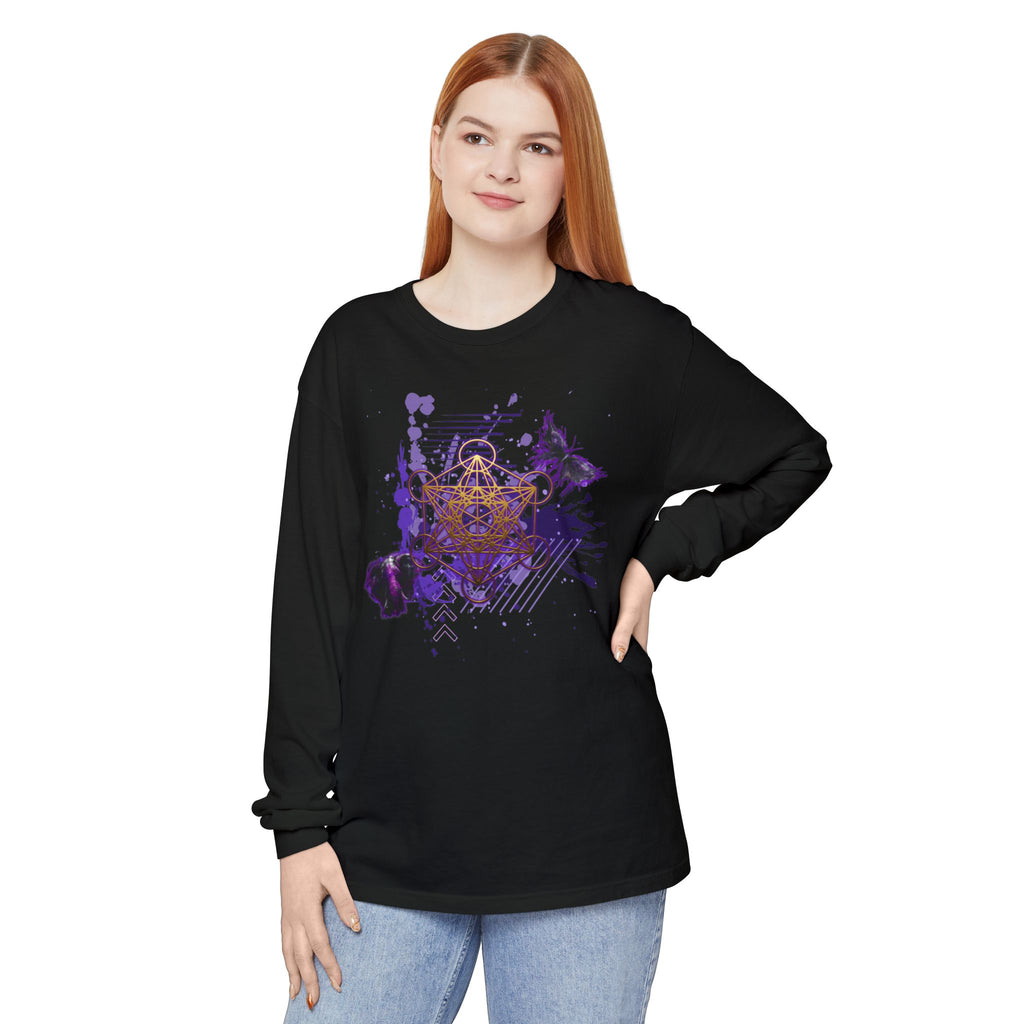 Sacred Geometry Long Sleeve — Ancient Forms Collection: Metatron's Cube