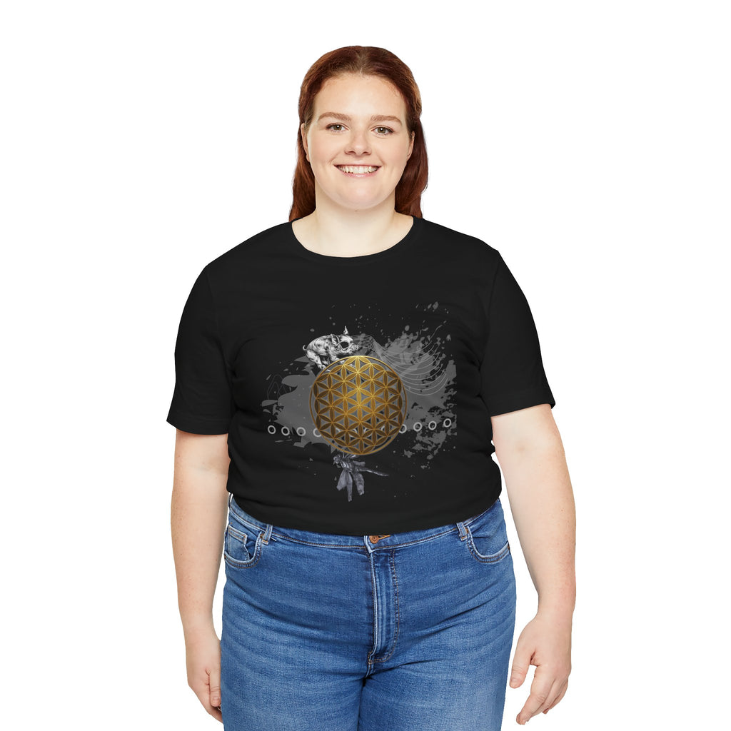 Sacred Geometry Graphic Tee Unisex Bella+Canvas 3001 Shirt Occult Art T-Shirt: Flower of Life