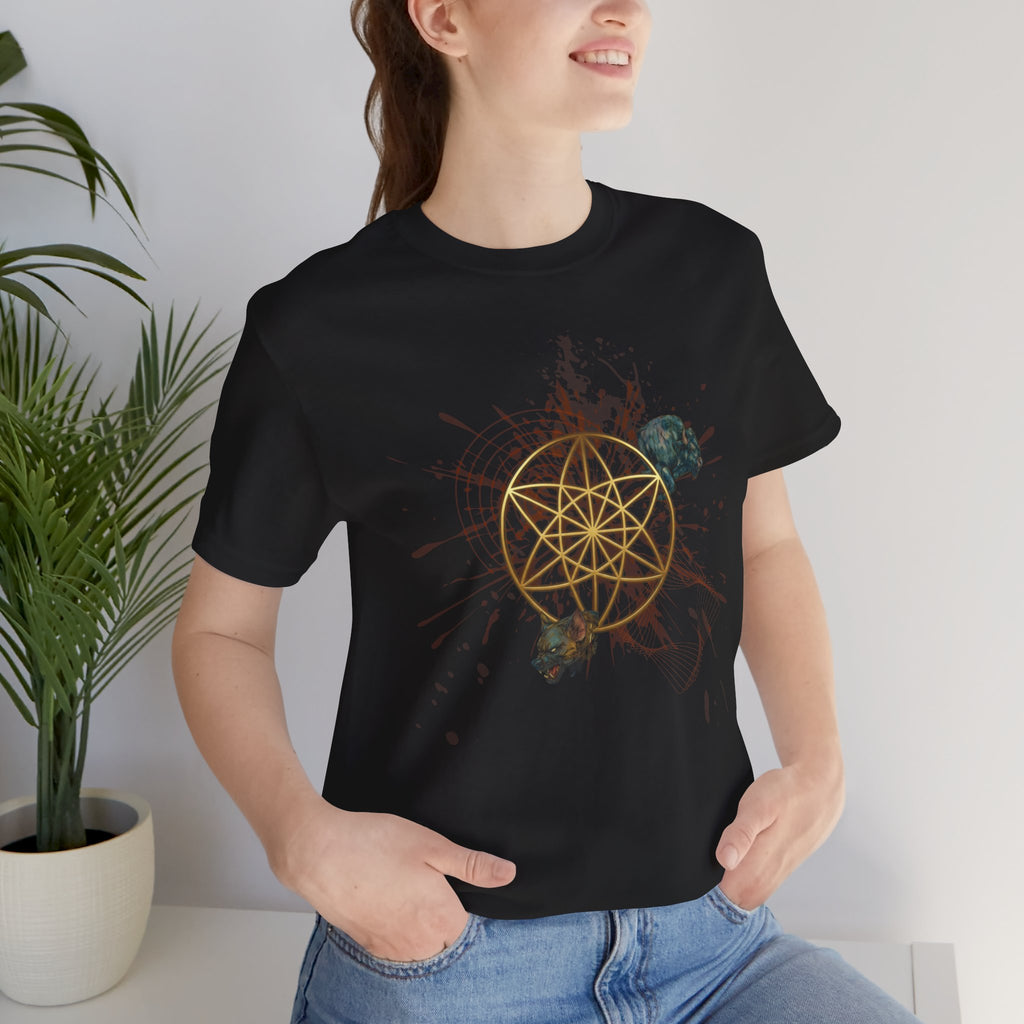 Sacred Geometry Graphic Tee Unisex Bella+Canvas 3001 Shirt Occult Art T-Shirt: Vector Equilibrium