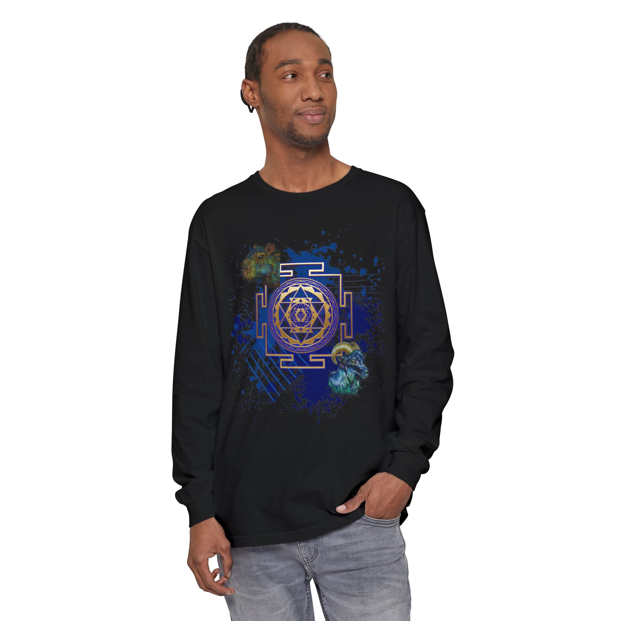 Sacred Geometry Long Sleeve — Ancient Forms Collection: Sri Yantra