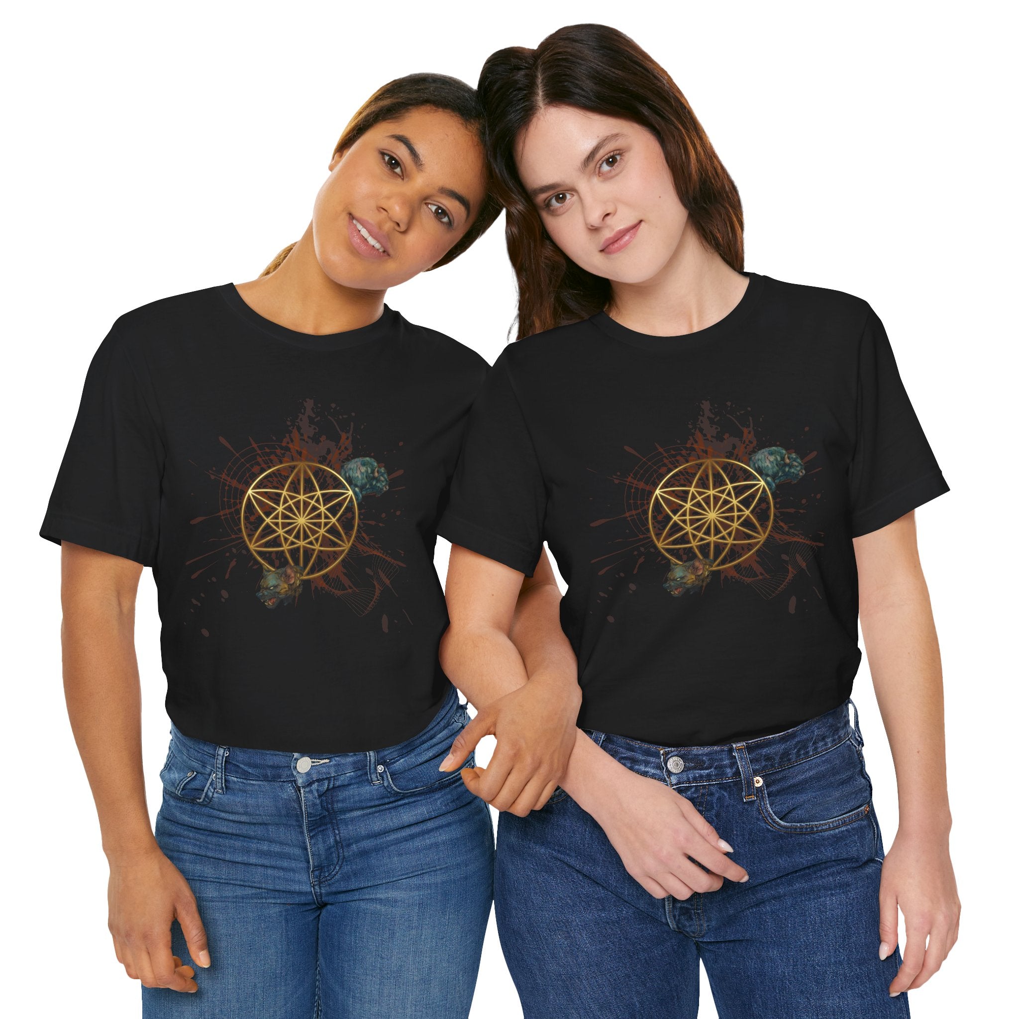 Sacred Geometry Graphic Tee Unisex Bella+Canvas 3001 Shirt Occult Art T-Shirt: Vector Equilibrium