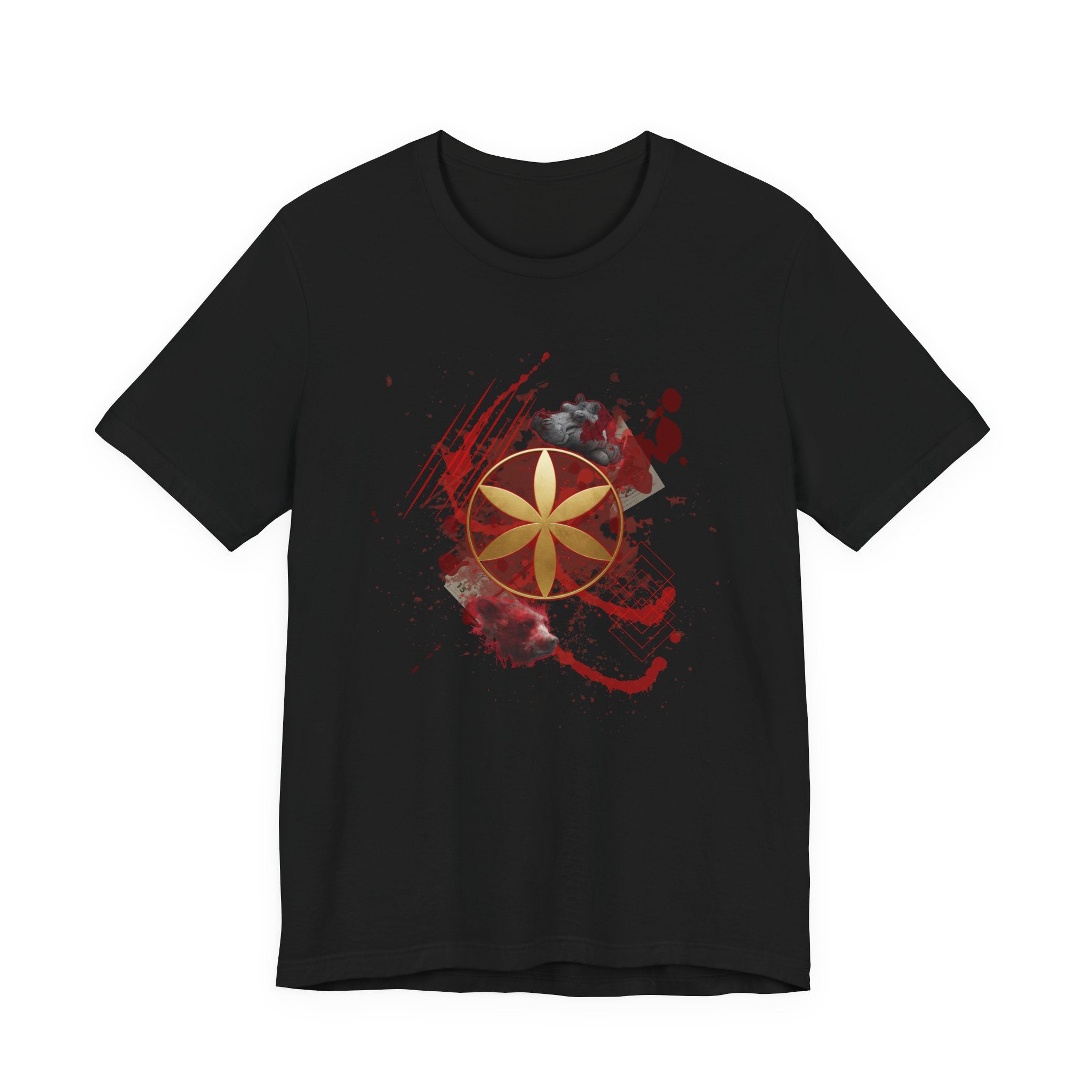 Sacred Geometry Graphic Tee Unisex Bella+Canvas 3001 Shirt Alchemy Art T-Shirt: Germ of Life