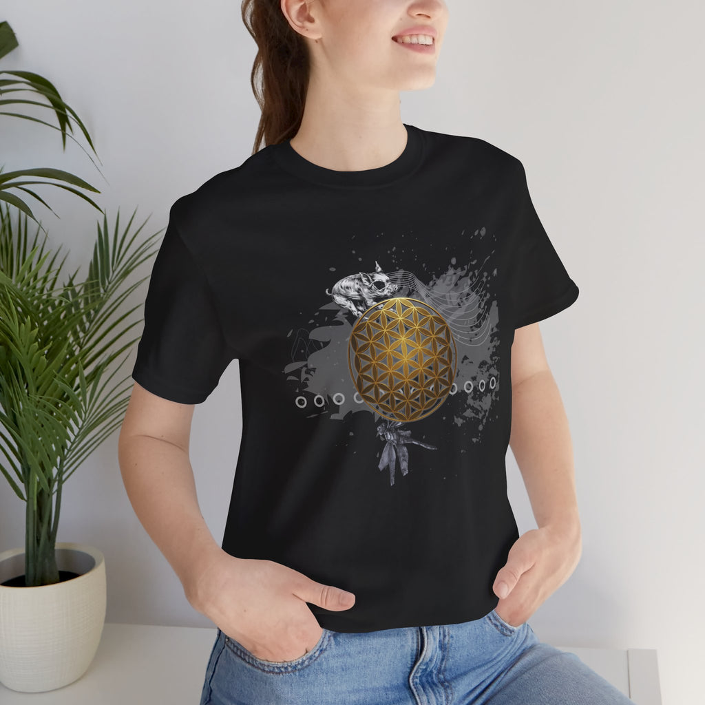 Sacred Geometry Graphic Tee Unisex Bella+Canvas 3001 Shirt Occult Art T-Shirt: Flower of Life