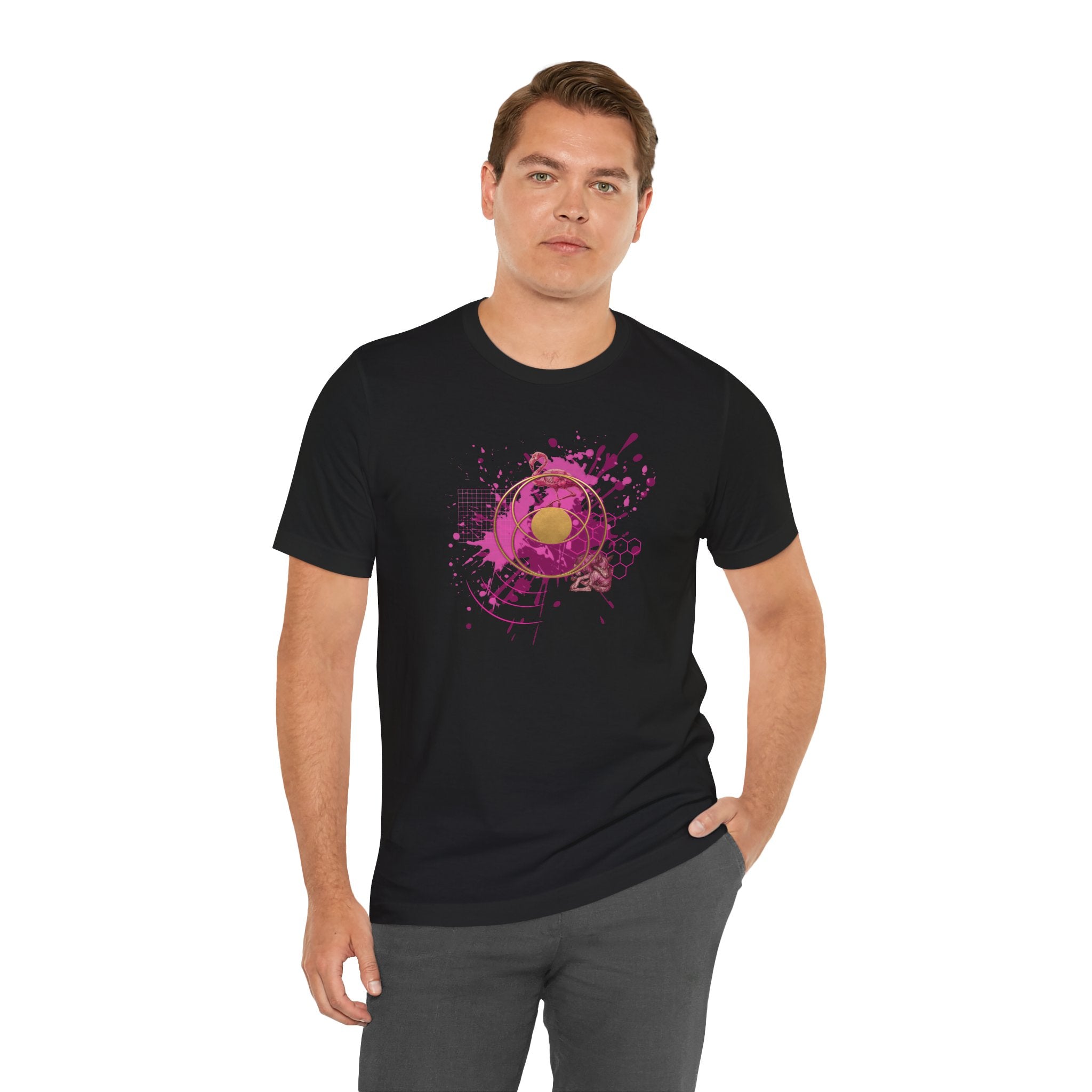 Sacred Geometry Graphic Tee Unisex Bella+Canvas 3001 Shirt Alchemy Art T-Shirt: Vesica Piscis