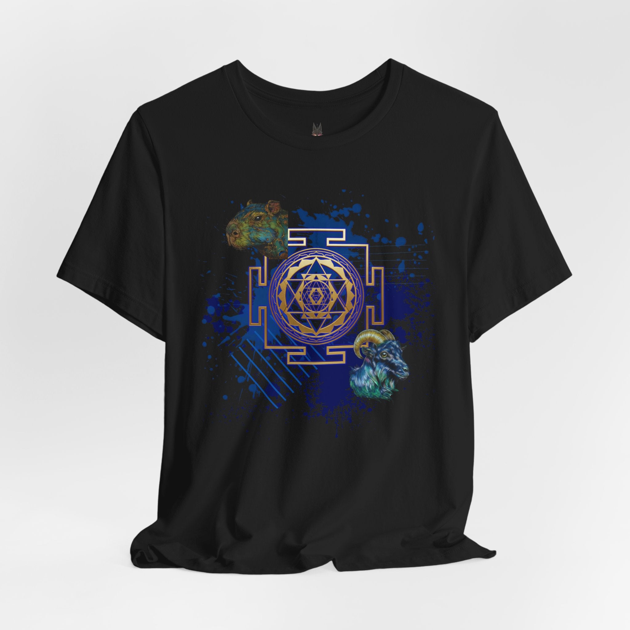 Sacred Geometry Graphic Tee Unisex Bella+Canvas 3001 Shirt Celestial Art T-Shirt: Sri Yantra