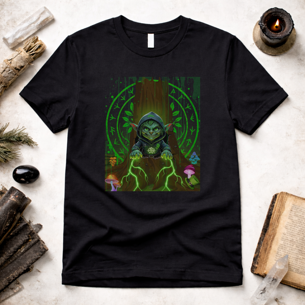 St Pattys Day Forest Goblin Unisex T Shirt, March drop